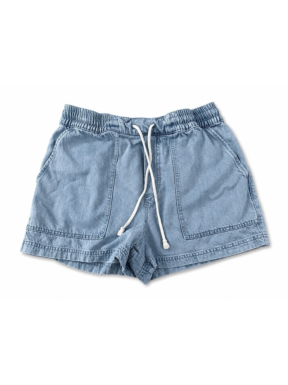 Z Supply Light Blue Drawstring Denim Shorts | M